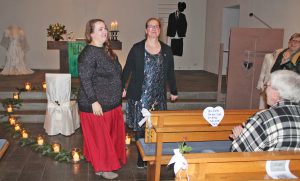 Gestalteten ein stimmungsvolles Konzert am Valentinstag: Sylke Lüpkes und Alexandra Scheffler. FOTO: UTE MATZKE-DISSE