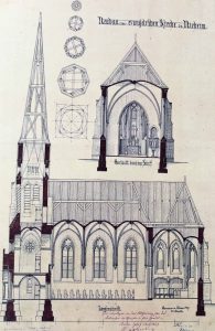Historische Bauzeichnungen gaben Einblick in die Entstehungszeit der Nieheimer Kreuzkirche vor 150 Jahren. FOTOS: HEIDE WELSLAU