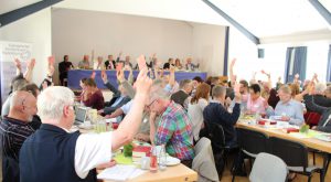 Miteinander diskutieren, Abstimmen und Beschlüsse fassen prägen die Synoden. Foto: EKP-Archiv Heide Welslau