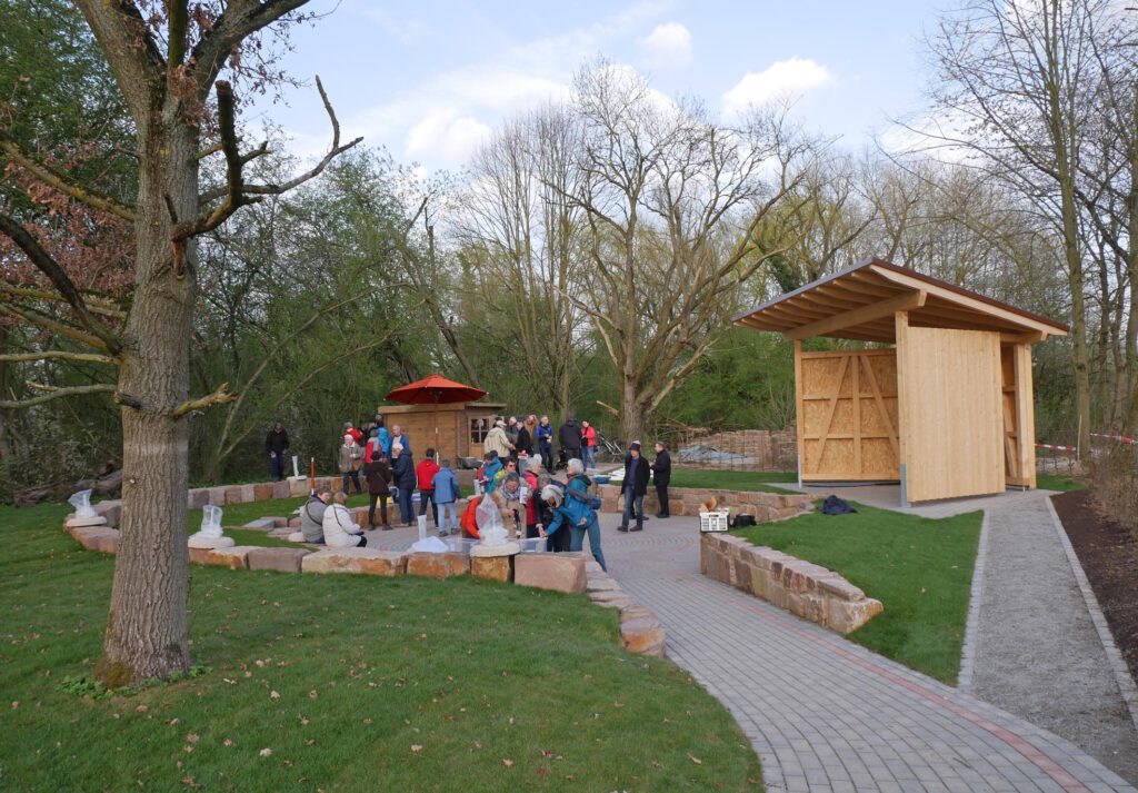 Im Veranstaltungsbereich des Schöpfungsgartens wird ein vielfältiges Programm stattfinden. Hier wird auch der Eröffnungsgottesdienst gefeiert.Foto: Schöpfungsgarten 