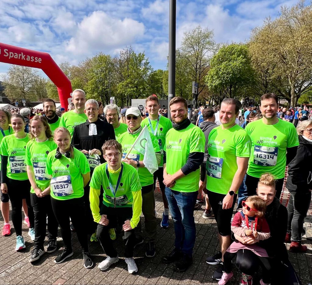 Kirchenkreis-Laufteam beim Osterlauf.