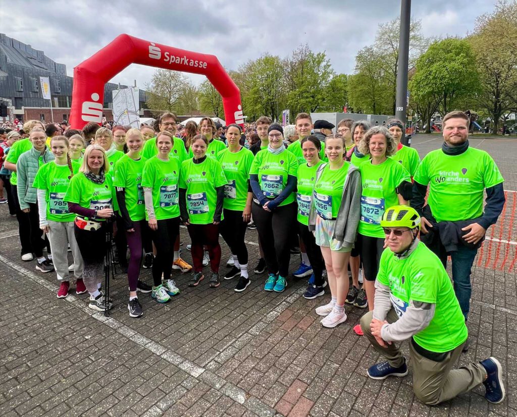 Kirchenkreis-Laufteam beim Osterlauf.