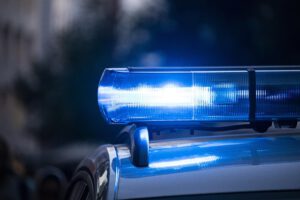 Blaulicht von Polizeiauto